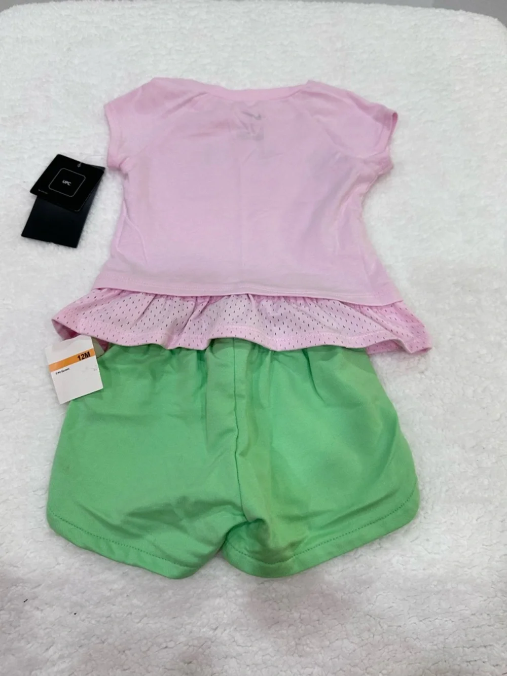 Girl’s Nike Pink & Green Short Set